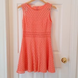 Coral pink dress